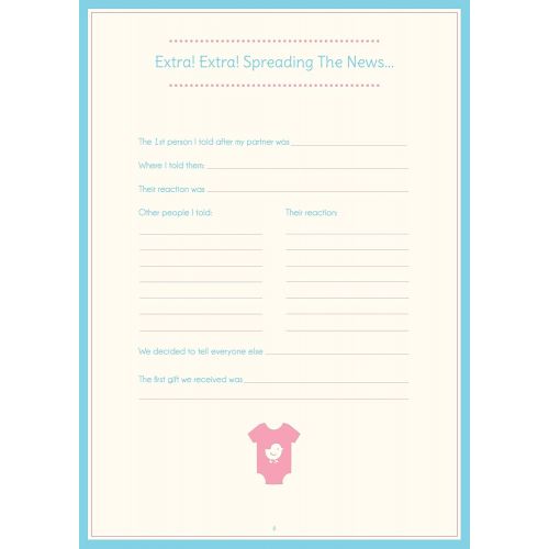  Pearhead Pregnancy Journal, Baby Shower Must Have, Capture Every Moment of Your Pregnancy, Gift for Mom to Be