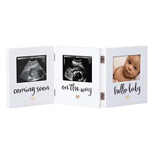  Pearhead Triple Sonogram Keepsake Frame, Ultrasound Frame, The Perfect Gift for Expecting Parents