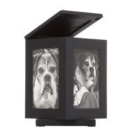 Pearhead Pet Memorial Urn, Cat or Dog Memory Box, Pet Memorial Keepsake