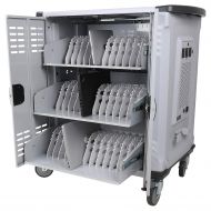 [아마존 핫딜]  [아마존핫딜]Pearington 42 Device Smart Charging Cart - Ships Fully Assembled - Store Up to 15.6 inch Screen Size - Compatible with Chromebook, iPad & Laptop Computers- Secure Locking Storage