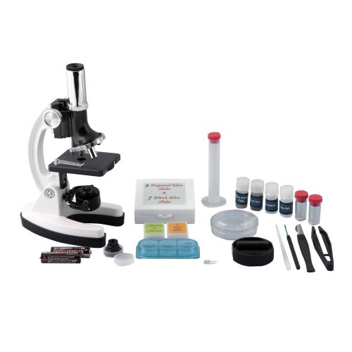  [아마존베스트]Pearington Kids Beginner Metal Microscope Set- Kid’s Stem Toys, Educational Gifts, Science Kits- 58 Piece Accessory Kit and Case- with LED Light; 120X, 240X, 300X, 480X, 600X, and