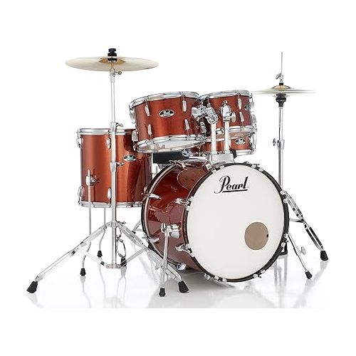  Pearl Roadshow Drum Set 5-Piece Complete Kit with Cymbals and Stands (RS505C/C749)