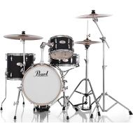 Pearl Midtown 4-Pc. Complete Drum Set with Hardware (Cymbals not Included), Matte Asphalt Black (MT564/C752)
