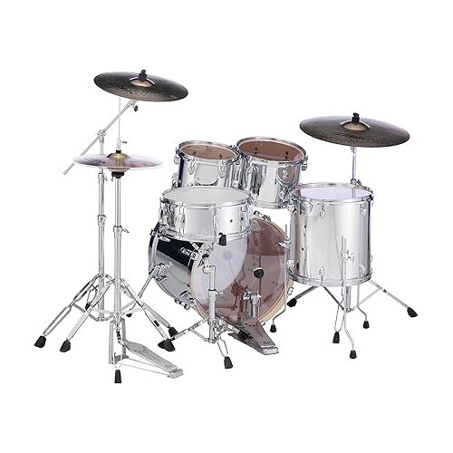  Pearl Export 5-pc. Drum Set w/830-Series Hardware Pack (Cymbals not Included), Mirror Chrome (EXX705N/C49)