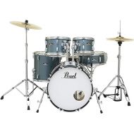 Pearl Roadshow Drum Set 5-Piece Complete Kit with Cymbals and Stands, Aqua Blue Glitter (RS505C/C703)