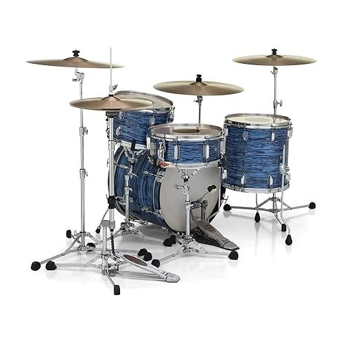  Pearl President Series Deluxe 3-piece 75th Anniversary Edition Shell Pack in Ocean Ripple (#767) covered finish featuring 20