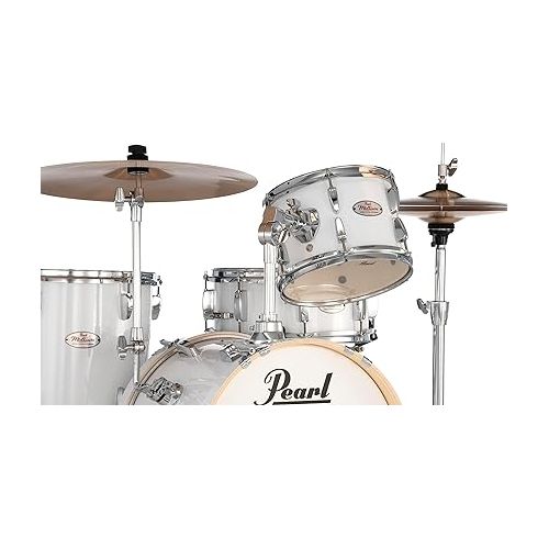  Pearl Midtown 4-Pc. Complete Drum Set with Hardware (Cymbals not Included), Pure White (MT564/C33)