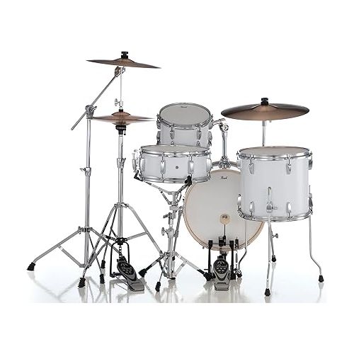  Pearl Midtown 4-Pc. Complete Drum Set with Hardware (Cymbals not Included), Pure White (MT564/C33)