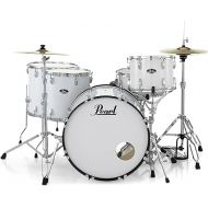 Pearl Roadshow Drum Set 5-Piece Complete Kit with Cymbals and Stands Pure White (RS525WFC/C33)