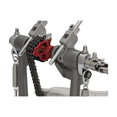  Pearl Eliminator Solo: Red Cam Double Bass Drum Kick Pedal (P1032R)