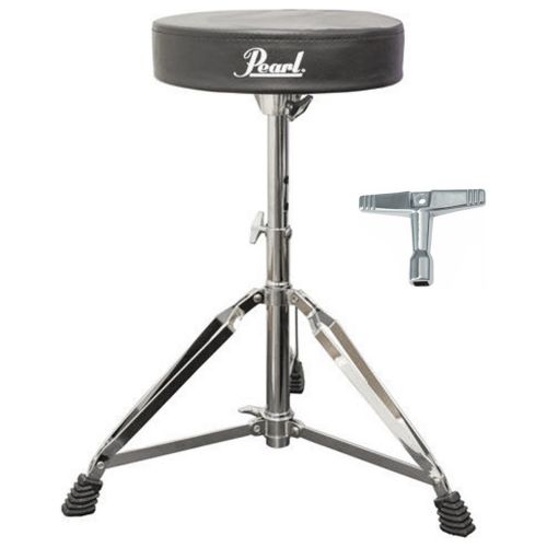  Pearl D50 Round Cushion Drum Throne Bundle w/Drum Key