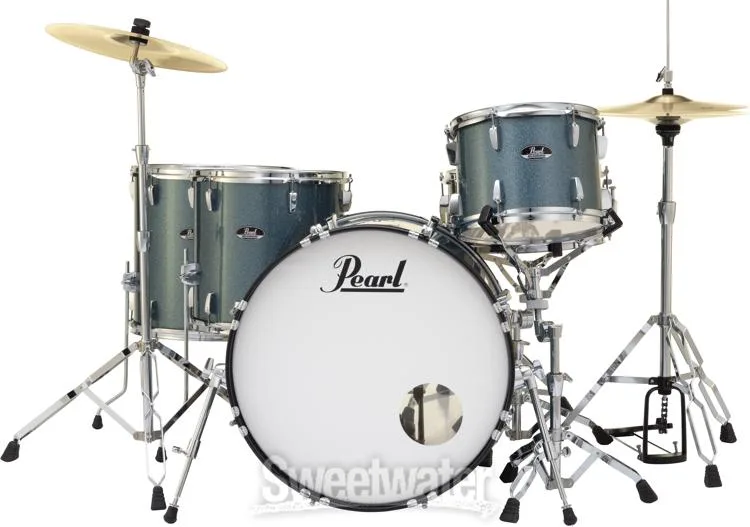  Pearl Roadshow RS525WFC/C 5-piece Complete Drum Set with Cymbals - Aqua Blue Glitter