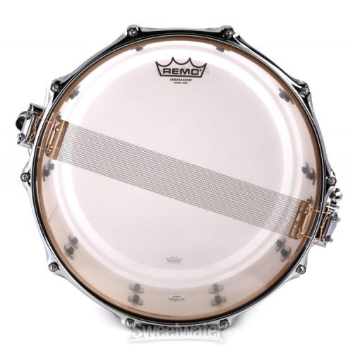  Pearl Music City Custom Reference Pure Snare Drum - 6.5 x 14-inch - Pewter Abalone