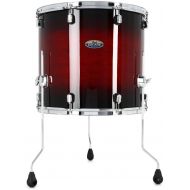 Pearl Decade Maple Floor Tom - 16 x 18 inch - Gloss Deep Red Burst