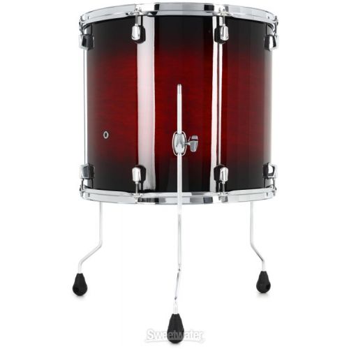  Pearl Decade Maple Floor Tom - 16 x 18 inch - Gloss Deep Red Burst