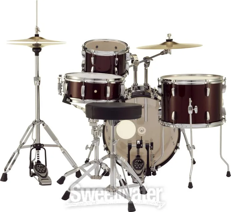  Pearl Roadshow RS584C/C 4-piece Complete Drum Set with Cymbals - Wine Red