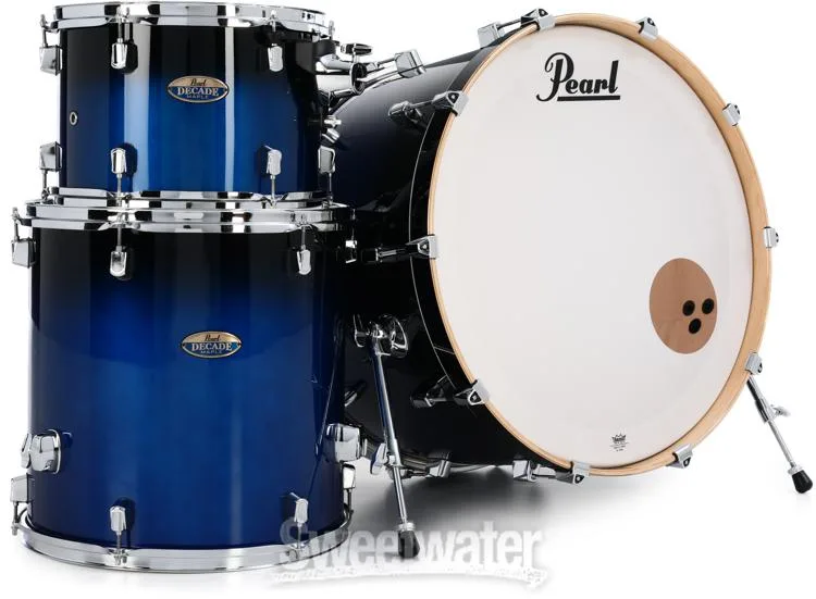  Pearl Decade Maple DMP943XP/C 3-piece Shell Pack - Gloss Kobalt Fade Lacquer