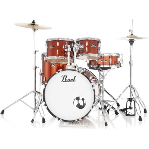  Pearl Roadshow RS505C/C 5-Piece Complete Drum Set with Cymbals - Burnt Orange