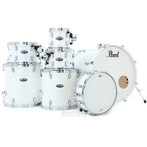  Pearl Decade Maple DMP927SP/C 7-piece Shell Pack with Snare Drum - White Satin Pearl