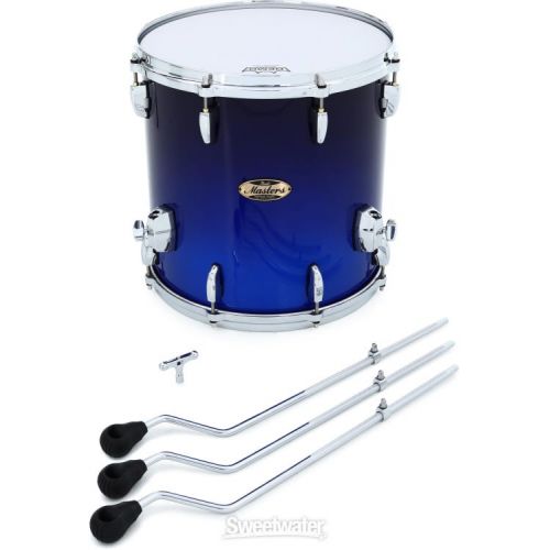  Pearl Masters Maple Pure Floor Tom - 14 x 14 inch - Kobalt Blue Fade Metallic