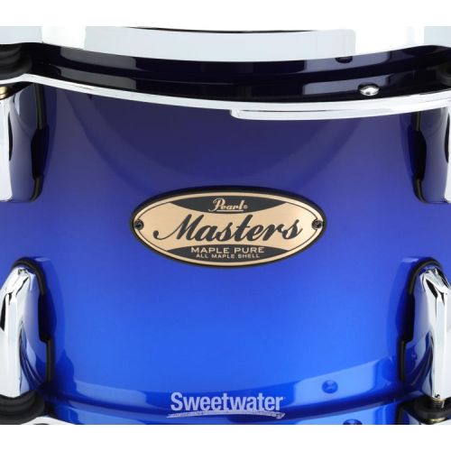  Pearl Masters Maple Pure Tom with Standard Mount - 8 x 12 inch - Kobalt Blue Fade Metallic