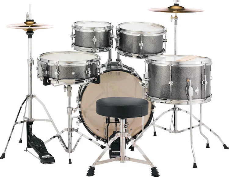  Pearl Roadshow Jr. 5-piece Complete Drum Set with Cymbals - Grindstone Sparkle