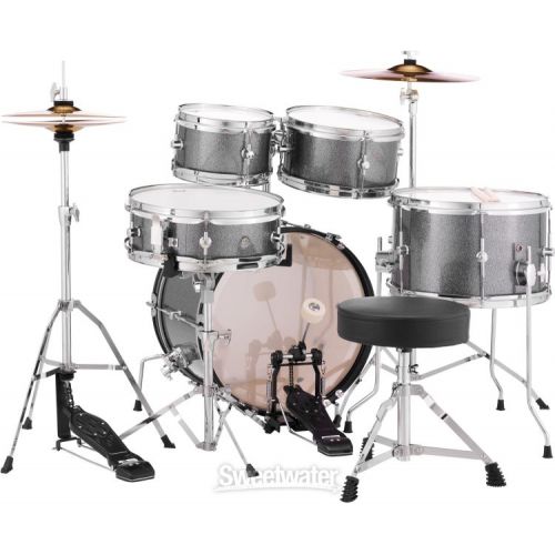  Pearl Roadshow Jr. 5-piece Complete Drum Set with Cymbals - Grindstone Sparkle