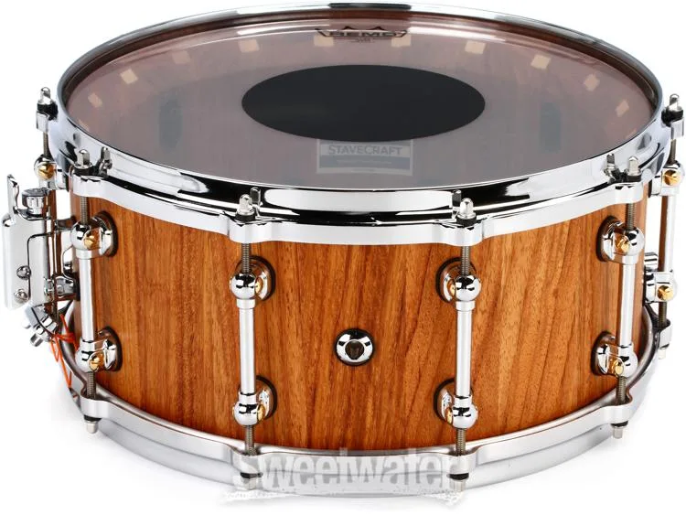  Pearl StaveCraft Snare Drum - 6.5 x 14-inch - Natural Makha