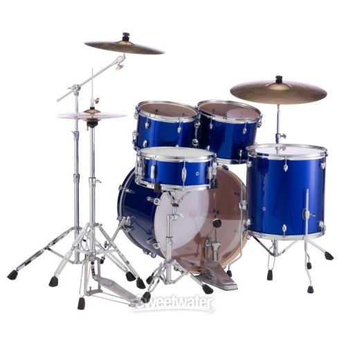  Pearl Export EXX725/C 5-Piece Drum Set with Snare Drum - High Voltage Blue