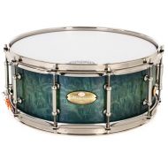 Pearl Masterworks Heritage Snare Drum - 6 x 15-inch - Scuba Blue Tamo