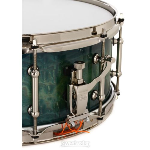  Pearl Masterworks Heritage Snare Drum - 6 x 15-inch - Scuba Blue Tamo