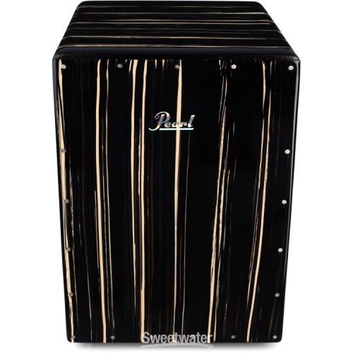  Pearl Boom Box Cajon - Artisan Zebra Wood