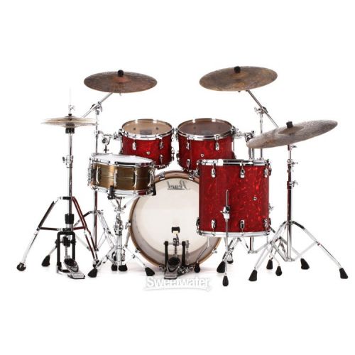  Pearl Music City Custom Reference RF422/C 4-piece Shell Pack - Cranberry Satin Swirl