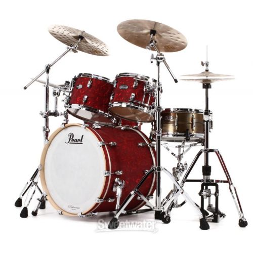  Pearl Music City Custom Reference RF422/C 4-piece Shell Pack - Cranberry Satin Swirl