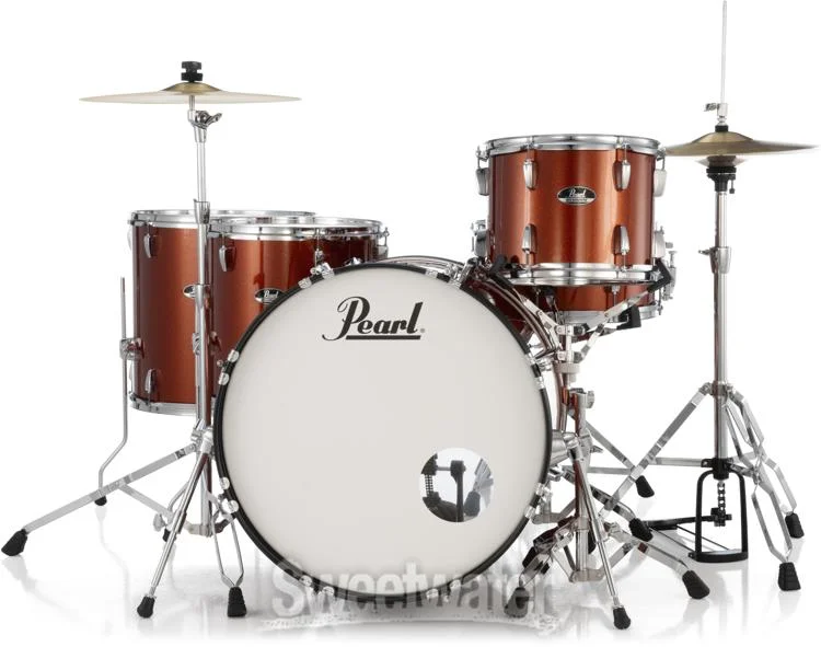  Pearl Roadshow RS525WFC/C 5-piece Complete Drum Set with Cymbals - Burnt Orange