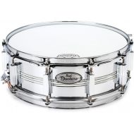 Pearl DuoLuxe Chrome over Brass Snare Drum - 5 x 14-inch - Nicotine White Marine Pearl Inlay