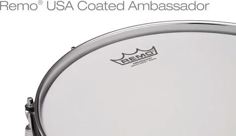  Pearl DuoLuxe Chrome over Brass Snare Drum - 5 x 14-inch - Nicotine White Marine Pearl Inlay