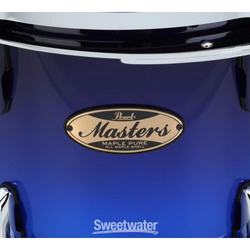  Pearl Masters Maple Pure Tom with Standard Mount - 12 x 9 inch - Kobalt Blue Fade Metallic