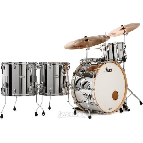  Pearl Music City Custom Masters Maple Reserve MRV526/C 5-piece Shell Pack - Mirror Chrome