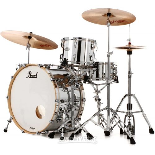  Pearl Music City Custom Masters Maple Reserve MRV526/C 5-piece Shell Pack - Mirror Chrome