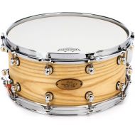 Pearl Music City Custom Solid Ash Snare Drum - 6.5 x 14-inch - Natural Hand-Rubbed Finish