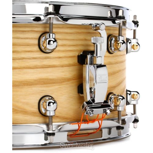  Pearl Music City Custom Solid Ash Snare Drum - 6.5 x 14-inch - Natural Hand-Rubbed Finish