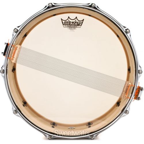  Pearl Music City Custom Solid Ash Snare Drum - 6.5 x 14-inch - Natural Hand-Rubbed Finish