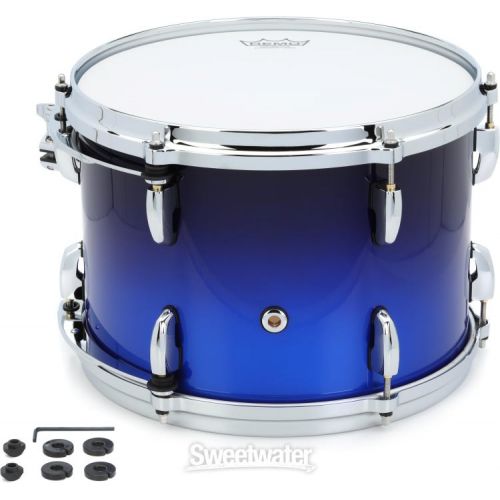  Pearl Masters Maple Pure Tom with Standard Mount - 9 x 13 inch - Kobalt Blue Fade Metallic