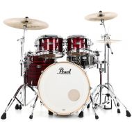 Pearl Masters Maple 4-piece Shell Pack - Red Oyster Swirl