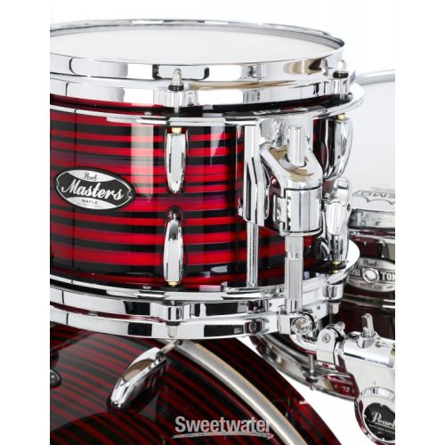  Pearl Masters Maple 4-piece Shell Pack - Red Oyster Swirl