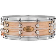 Pearl Music City Custom Solid Ash Snare Drum - 5 x 14-inch - Nicotine Marine Pearl Inlay