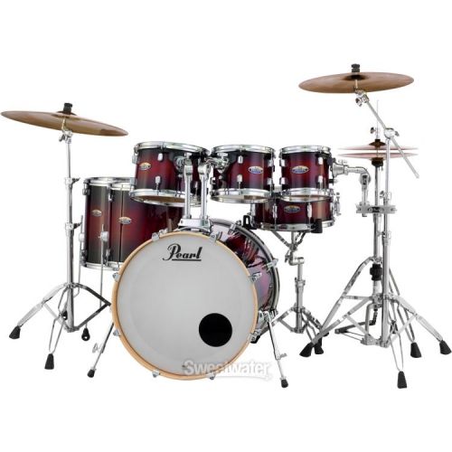  Pearl Decade Maple DMP927SP/C 7-piece Shell Pack with Snare Drum - Gloss Deep Red Burst