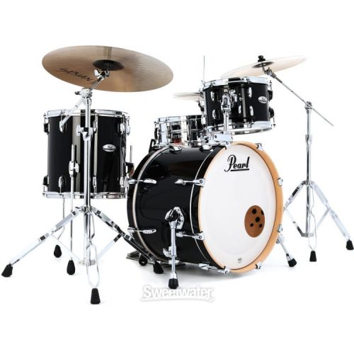  Pearl Professional Maple 3-piece Shell Pack - Piano Black