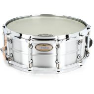Pearl Symphonic Aluminum Snare Drum - 5.5-inch x 14-inch, Natural Brushed Demo